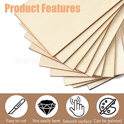 20 шт. 2-х видов листовой доски из дерева&nbsp;DIY-YW0010-84