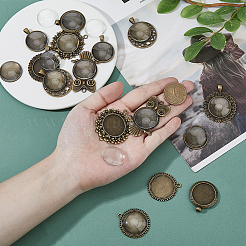 Наборы для изготовления плоских круглых подвесок своими руками&nbsp;DIY-DC0003-24