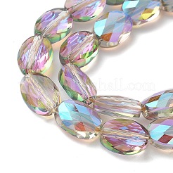 Стеклянные бусины с гальваническим покрытием &nbsp;EGLA-L045-A-HR02