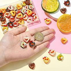 45шт 9 стиля непрозрачные подвески из смолы&nbsp;CRES-CJ0001-78