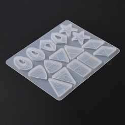 Силиконовые Молды для подвесок в форме звезды/ромба/треугольника своими руками&nbsp;DIY-TAC0012-74