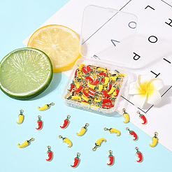 80шт 2 цвета сплава эмалевые подвески&nbsp;FIND-SC0016-98