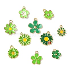 60 шт. 10 стиля подвески из эмалевого сплава золотистого тона&nbsp;FIND-CJ0003-48