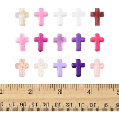 270шт 18 стиля непрозрачные акриловые бусины&nbsp;SACR-FS0001-41B