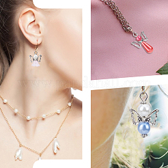 60 шт. 4 стиля стеклянные жемчужные подвески&nbsp;PALLOY-HY00052