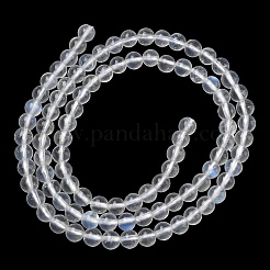 Бусины из натурального радужного лунного камня&nbsp;G-P602-4mm-01B