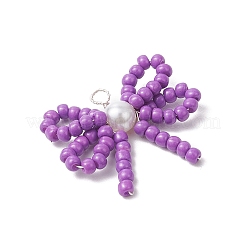 Подвески из стеклянного бисера ручной работы&nbsp;PALLOY-MZ00768-03