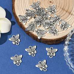 Разъемы из сплава бабочки в тибетском стиле&nbsp;X-TIBE-5369-AS-LF