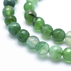 Натуральный полосатый агат / полосатый агат&nbsp;G-J371-11-12mm