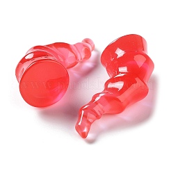 Хэллоуин 3d рога дьявола прозрачные кабошоны из смолы&nbsp;RESI-F051-C03