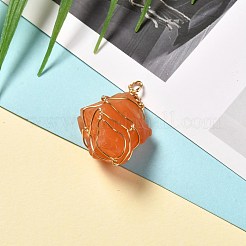 Кулоны из грубого необработанного натурального камня&nbsp;PALLOY-JF00848