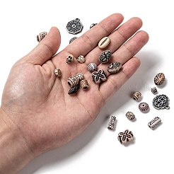 Смешанные в старинном стиле акриловые бусины&nbsp;X1-MACR-R546-01