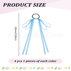 4 шт. 4 цвета тканевые эластичные аксессуары для волос&nbsp;OHAR-LP0001-02