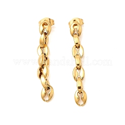 Серьги-гвоздики из нержавеющей стали 304 для женщин&nbsp;EJEW-A129-04G