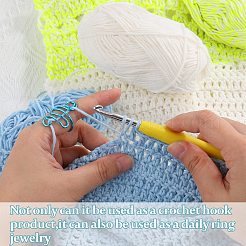 10 шт. 10-цветный железный инструмент для вязания крючком&nbsp;IFIN-SZ0001-41