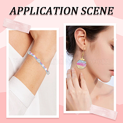 12 нить прозрачных стеклянных бусин градиентного цвета&nbsp;GLAA-SC0002-01