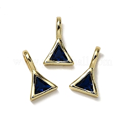 Треугольник латуни микро проложить кубических подвески диоксида циркония&nbsp;KK-C134-02G