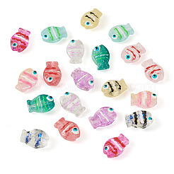 18шт 9 цвета стеклянные бусины&nbsp;LAMP-TA0001-83