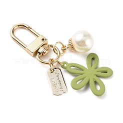 Брелки с подвесками из смолы&nbsp;KEYC-WH0024-05B