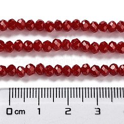 Запекание расписных стеклянных бусин с имитацией нефрита&nbsp;DGLA-A034-J4MM-A29