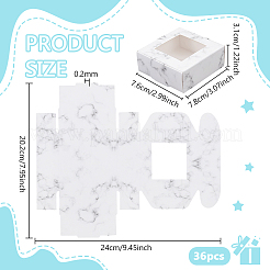 Упаковочные коробки из мраморной бумаги с печатью&nbsp;CON-WH0085-131A