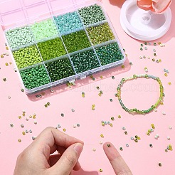 Наборы для изготовления браслетов из круглых стеклянных бусин своими руками&nbsp;DIY-YW0010-35