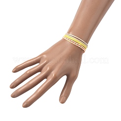 14шт. набор браслетов из хлопкового шнура 7 цветов для мужчин и женщин&nbsp;BJEW-FS00025-03