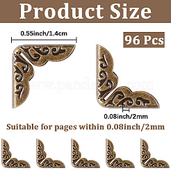 96 шт. железный мешок для декорирования углов защитный&nbsp;PURS-CP0001-05