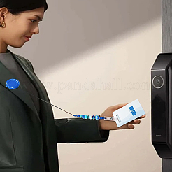 6 шт. двухцветные держатели для значков из АБС-пластика&nbsp;AJEW-LP0008-04C