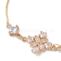 Регулируемые латунные браслеты со звеньями-слайдерами&nbsp;BJEW-JB13038