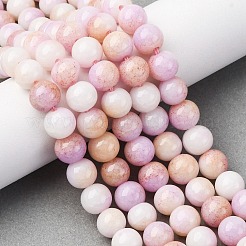 Нити из окрашенных стеклянных бусин с эффектом омбре&nbsp;GLAA-T031-01O-05