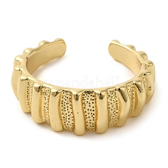 Латунная открытая манжета для женщин RJEW-Z070-05G-01