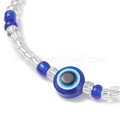 3 шт. эластичные браслеты из стеклянных бусин&nbsp;BJEW-MZ00282