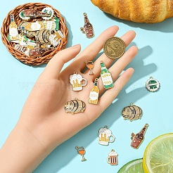 32 шт. 8 стиля подвески из сплава и эмали на пивную тематику&nbsp;ENAM-YW0005-41