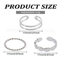 1 комплект из сплава манжетных колец для женщин&nbsp;RJEW-LP0008-17