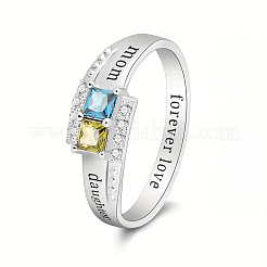 Женские кольца на палец из латуни с микропаве и кубическим цирконием&nbsp;FS-WG6B627-03