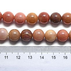 Естественный окаменелого дерева круглые бусины пряди&nbsp;G-D356-C01-12mm