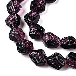 Стеклянные бусины с гальваническим покрытием &nbsp;EGLA-N012-09B