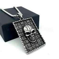 Винтажный панк-кулон в виде черепа из нержавеющей стали 304 для мужчин.&nbsp;TO1001