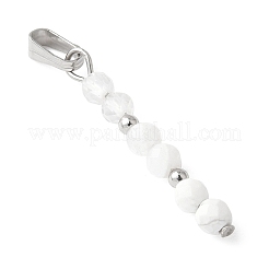 Подвески из граненого круглого натурального кварцевого кристалла&nbsp;PALLOY-JF03529-05