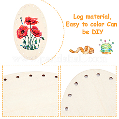 Комплект деревянных вязаных плавок крючком&nbsp;WOOD-WH0027-15