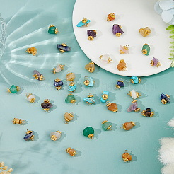 7 подвеска из натуральных и синтетических камней смешанного цвета&nbsp;PALLOY-FH00143