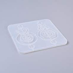 Серьги подвеска силиконовые Молды&nbsp;DIY-L023-30