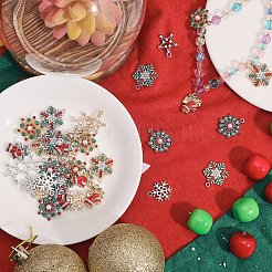 40шт 10 стильные подвески из сплава со стразами&nbsp;RB-CA0001-03