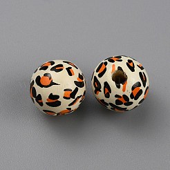 Печатные деревянные бусины&nbsp;WOOD-SZC0001-07D