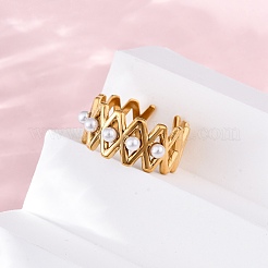 Регулируемые манжеты из нержавеющей стали для женщин&nbsp;LS-RJEW-B126-02G