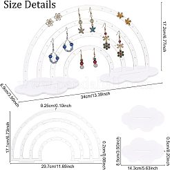 Акриловый дисплей серьги стойки&nbsp;EDIS-WH0029-11B