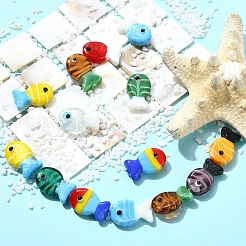 20шт 10 цвета бусины лэмпворк ручной работы&nbsp;LAMP-YW0004-13