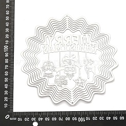 Подвески/звенья из нержавеющей стали со словом «Счастливого Рождества» 201&nbsp;STAS-D386-04B-P