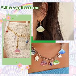 40шт 8 цвета бусины лэмпворк ручной работы&nbsp;LAMP-CJ0002-76